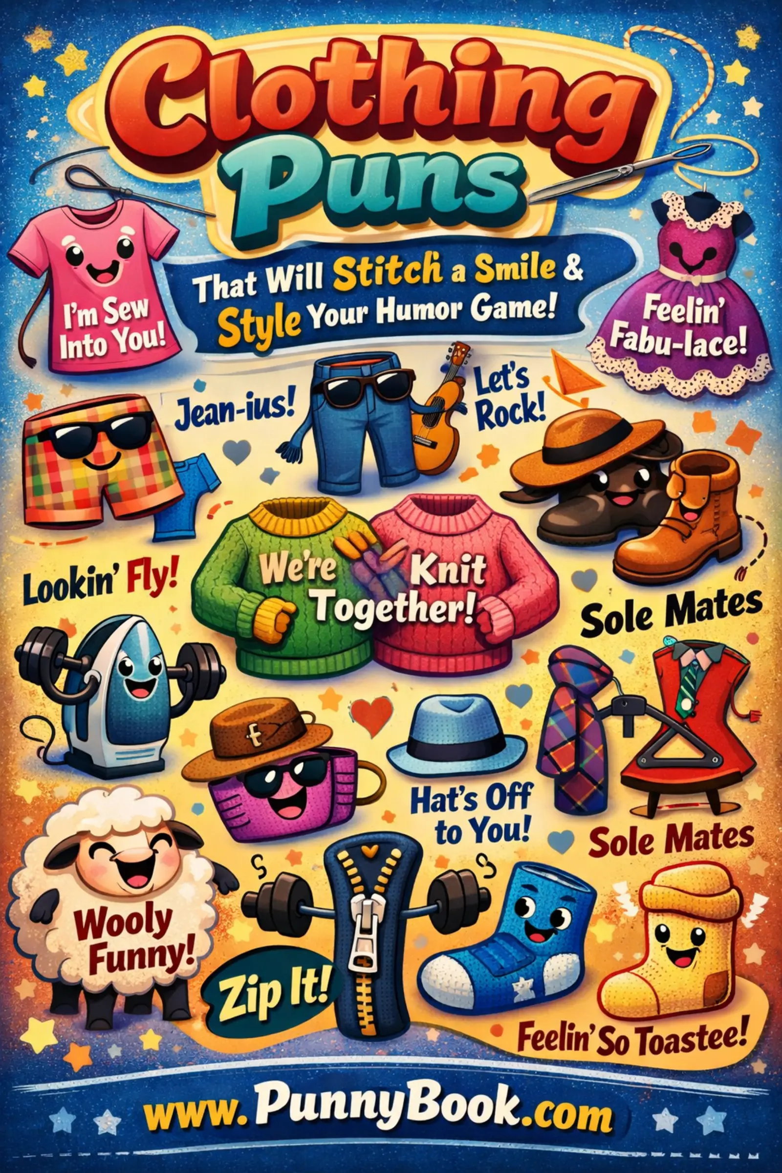 Clothing Puns that will stitch a smile and style your humor game