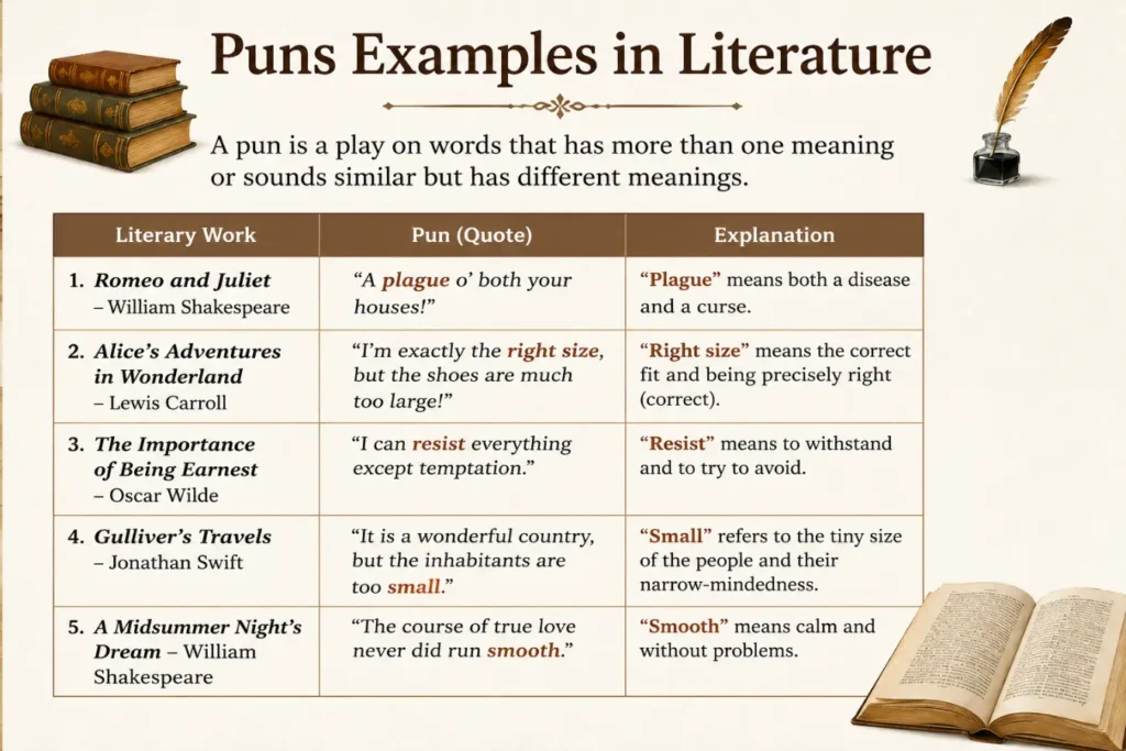 Puns Examples in Literature