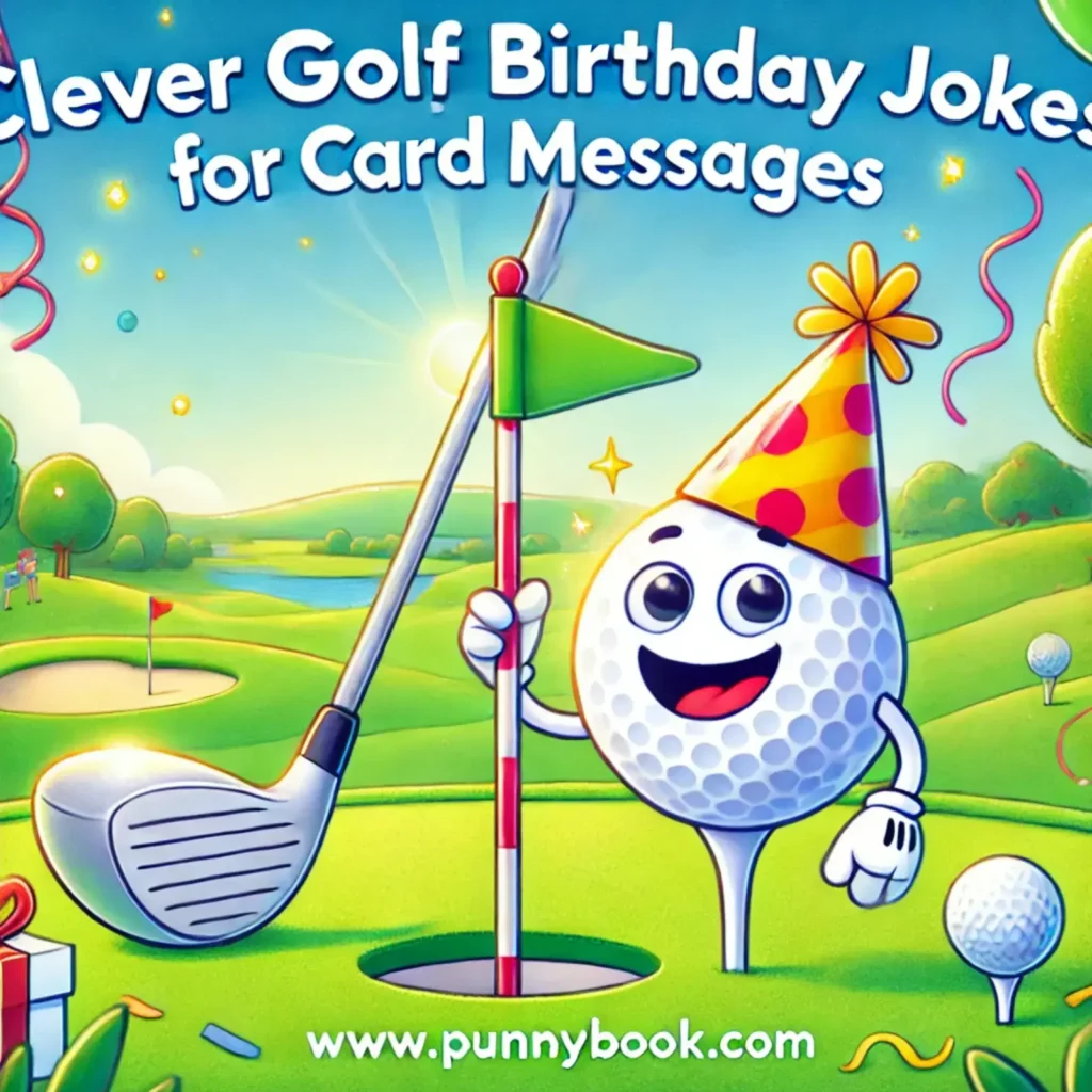 Clever golf birthday jokes for card messages