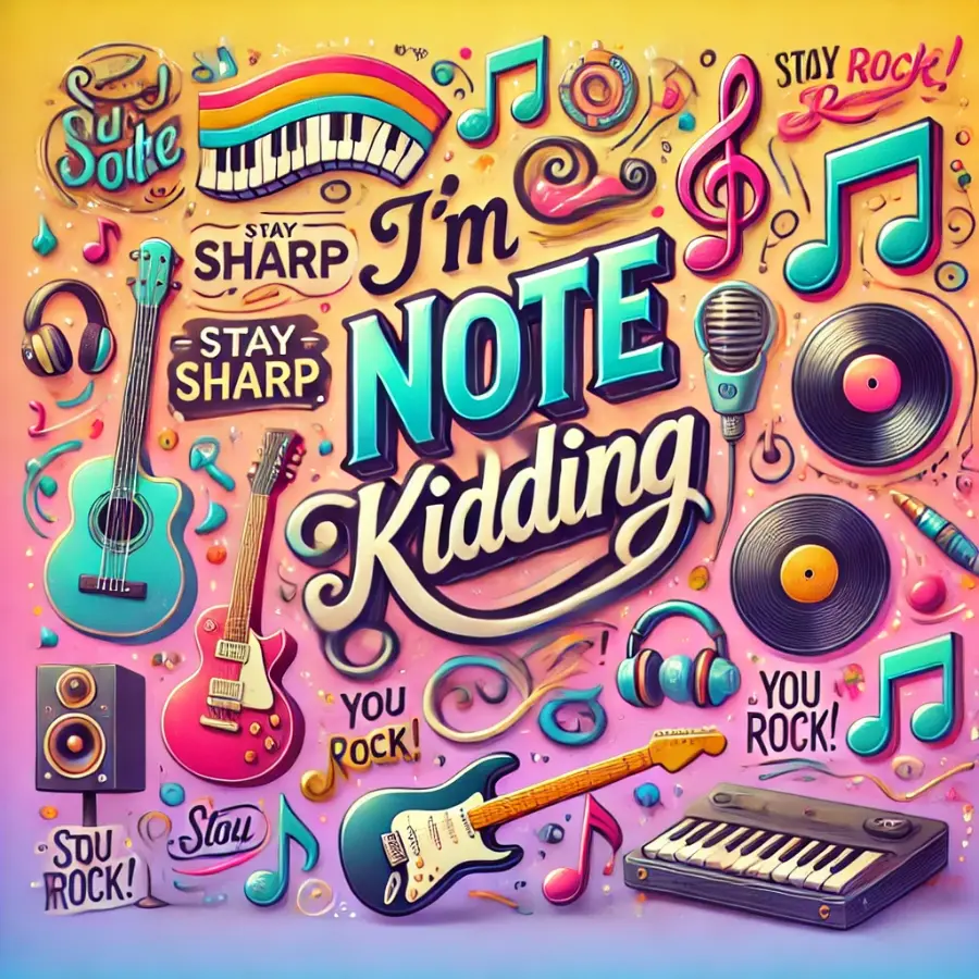 Clever music puns for social media captions