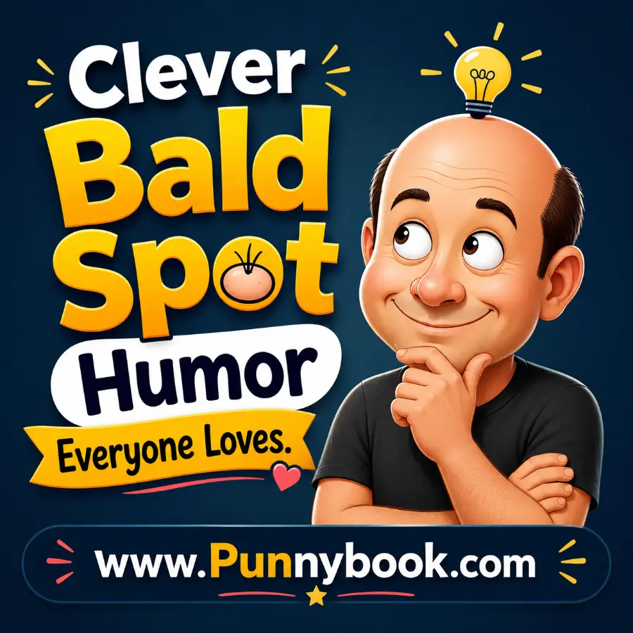 Clever Bald Spot Humor Everyone Loves.
