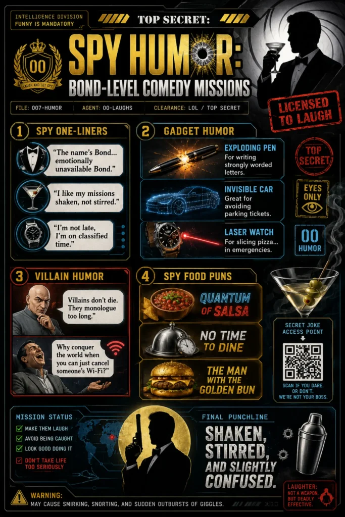 Hilarious Spy Humor Inspired By James Bond Movies