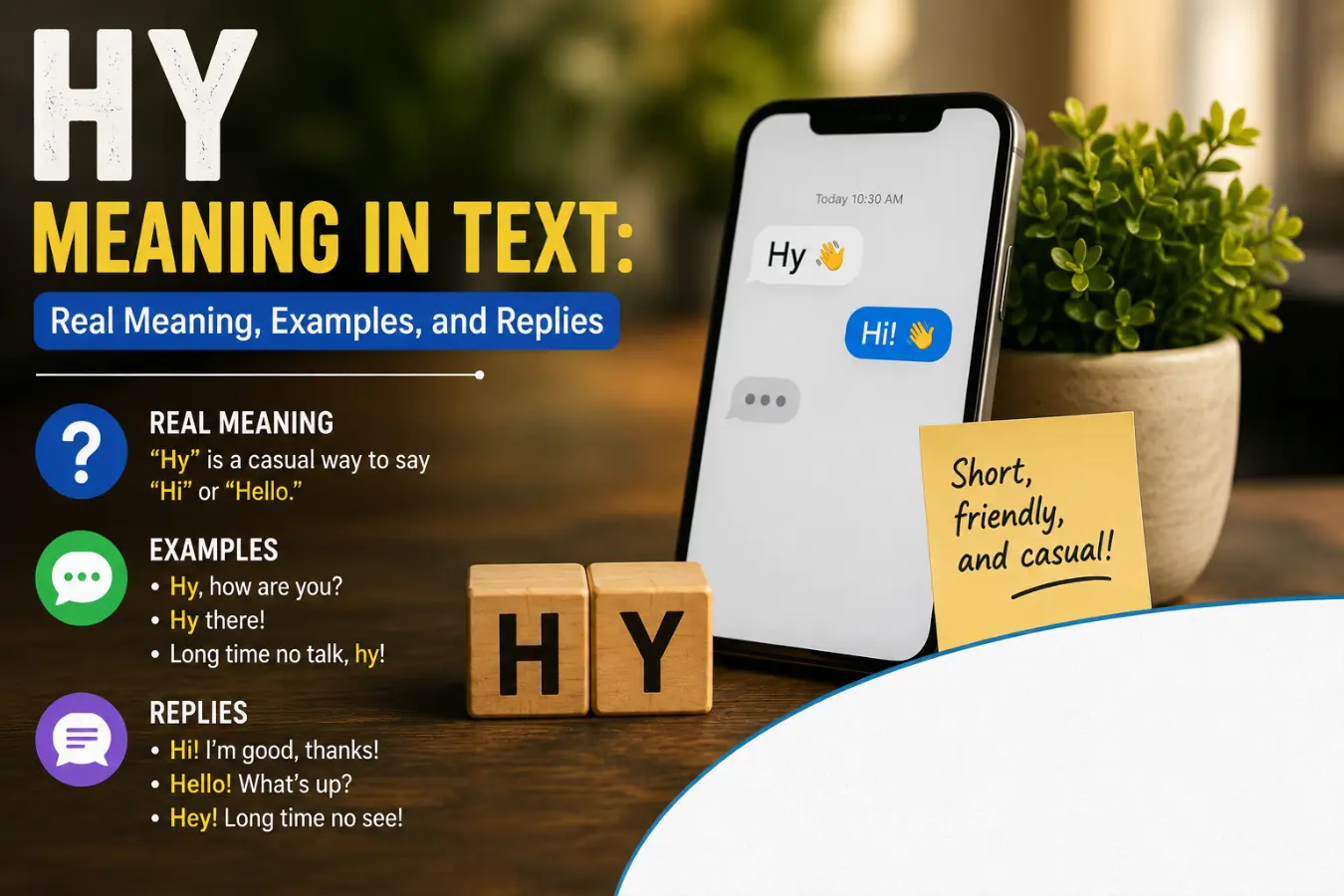 hy Meaning in Text