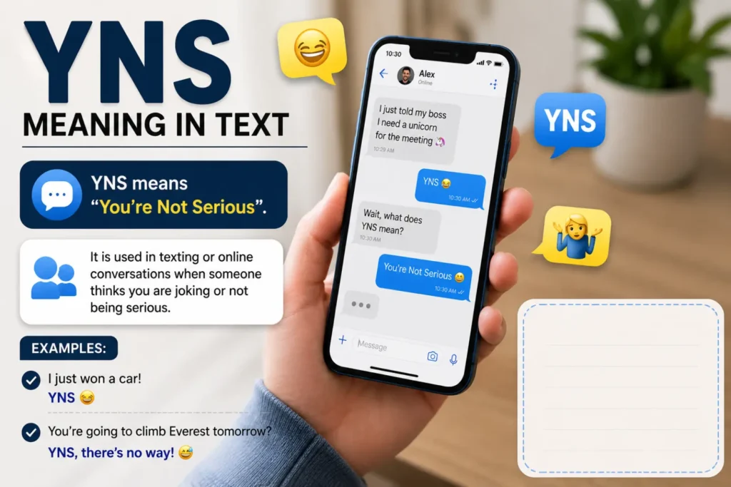 YNS Meaning in Text