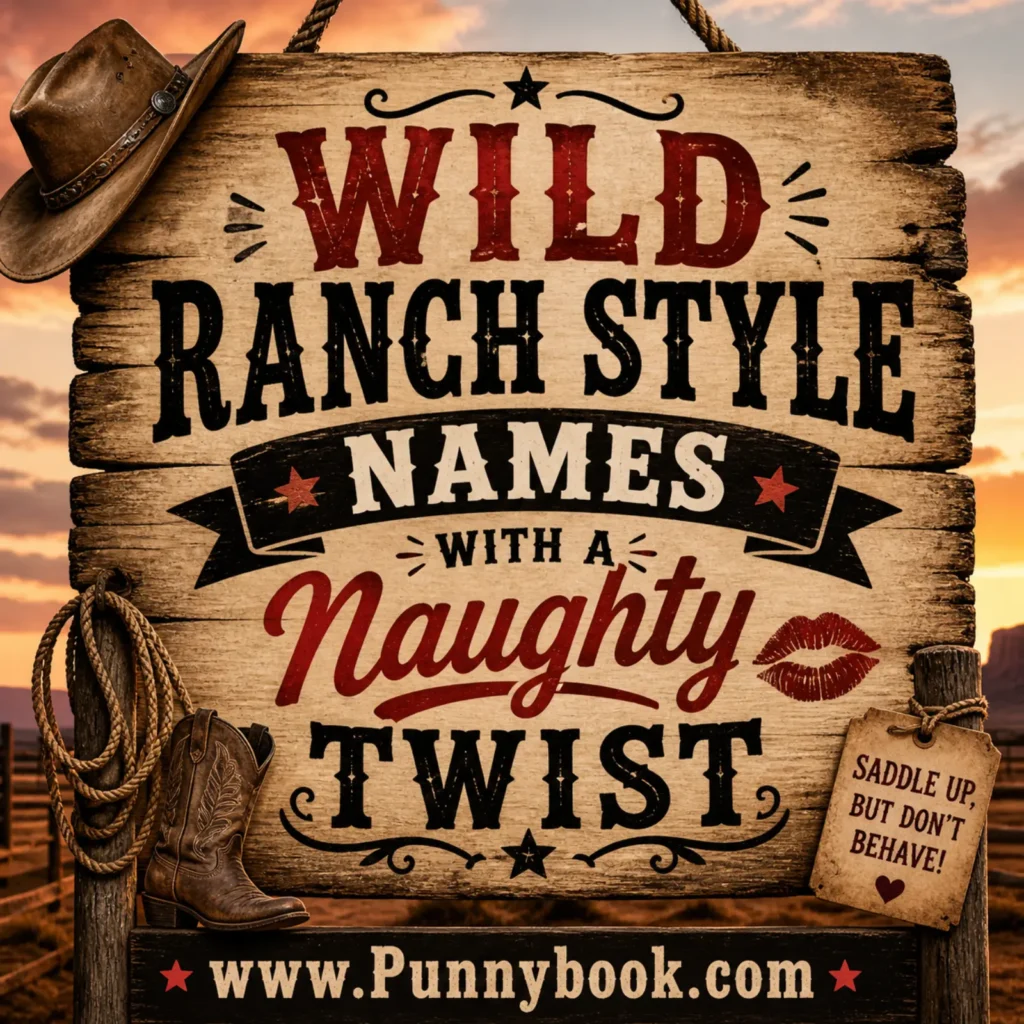 Wild Ranch Style Names With A Naughty Twist