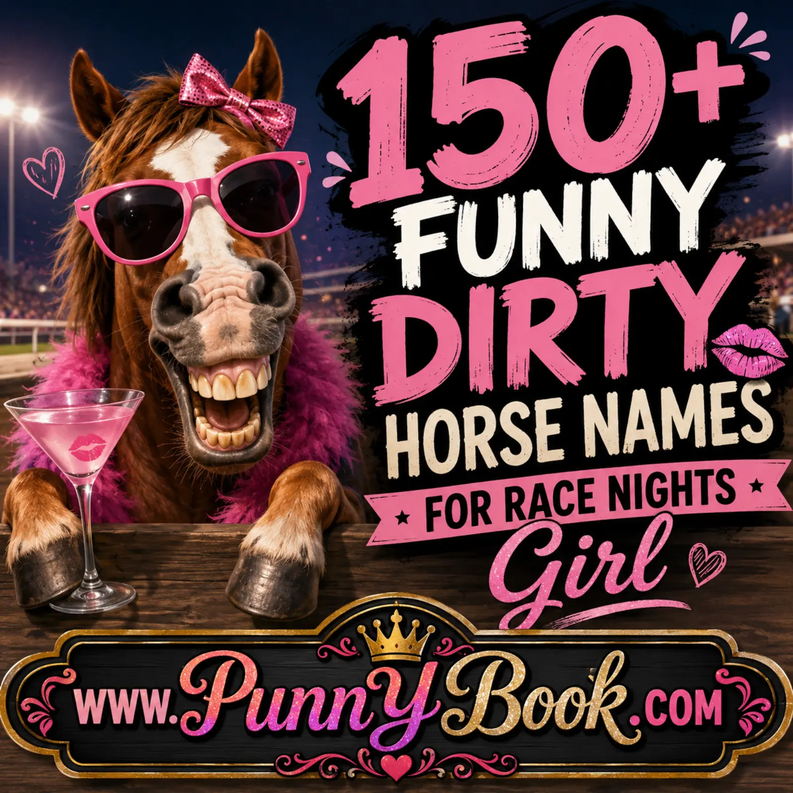 150+ Funny Dirty Horse Names for Race Nights Girl