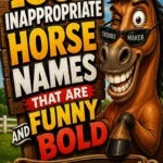 150+ Inappropriate Horse Names That Are Funny Bold