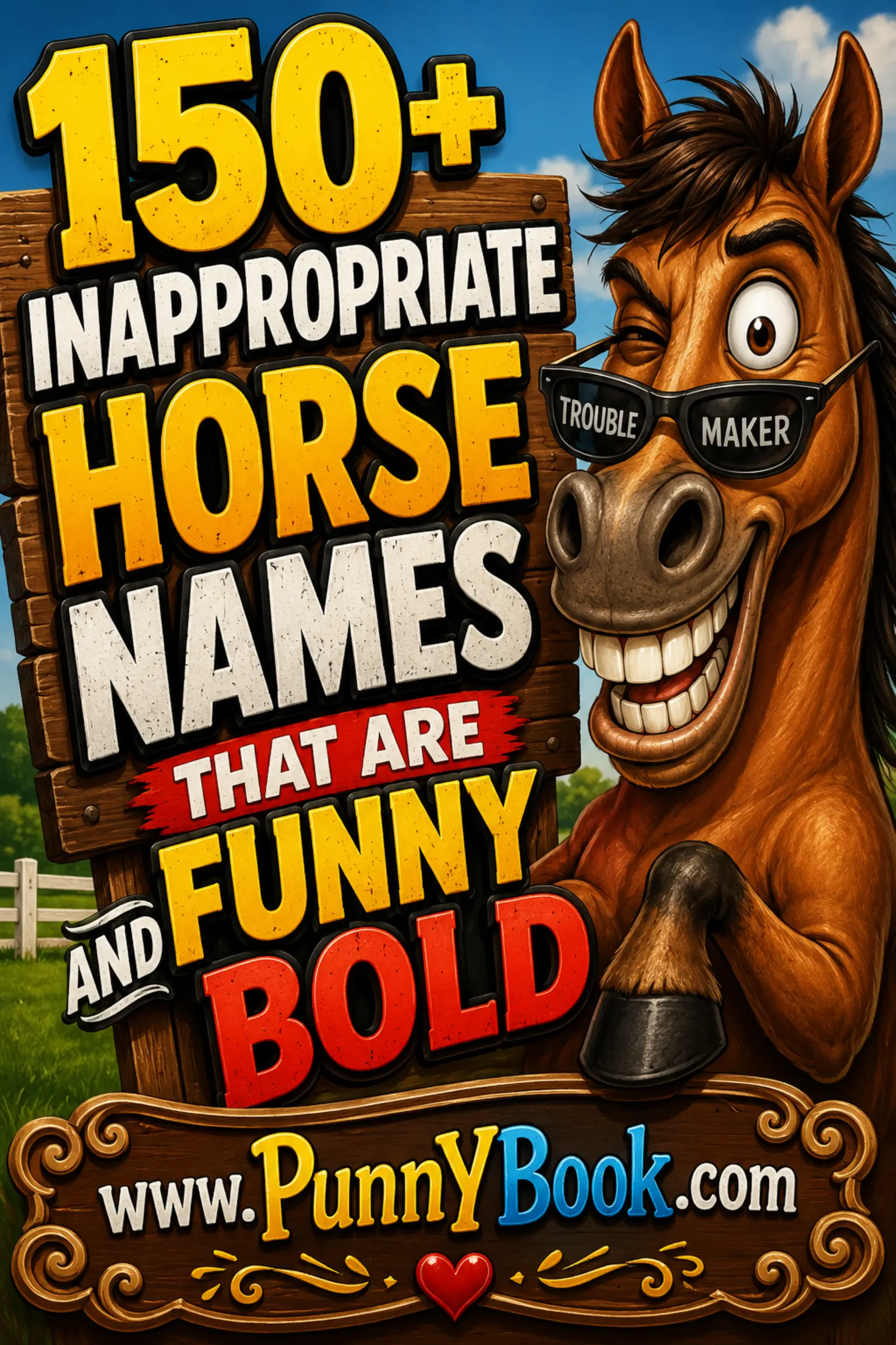 150+ Inappropriate Horse Names That Are Funny Bold