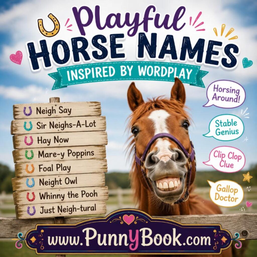 Playful Horse Names Inspired By Wordplay