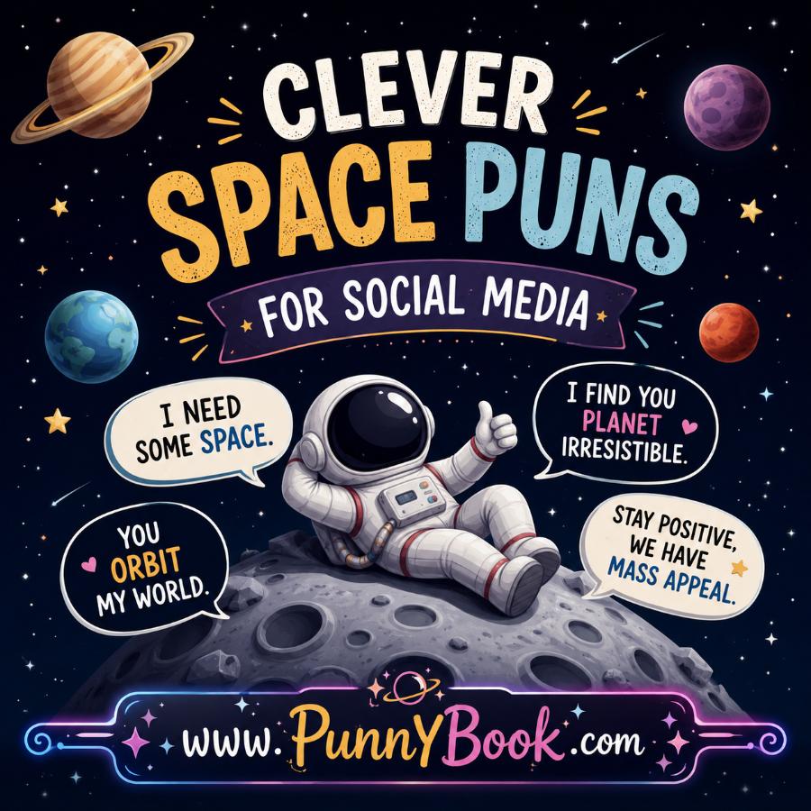 Clever Space Puns For Social Media