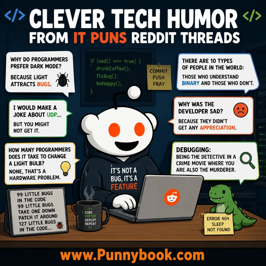 Clever Tech Humor From IT Puns Reddit Threads