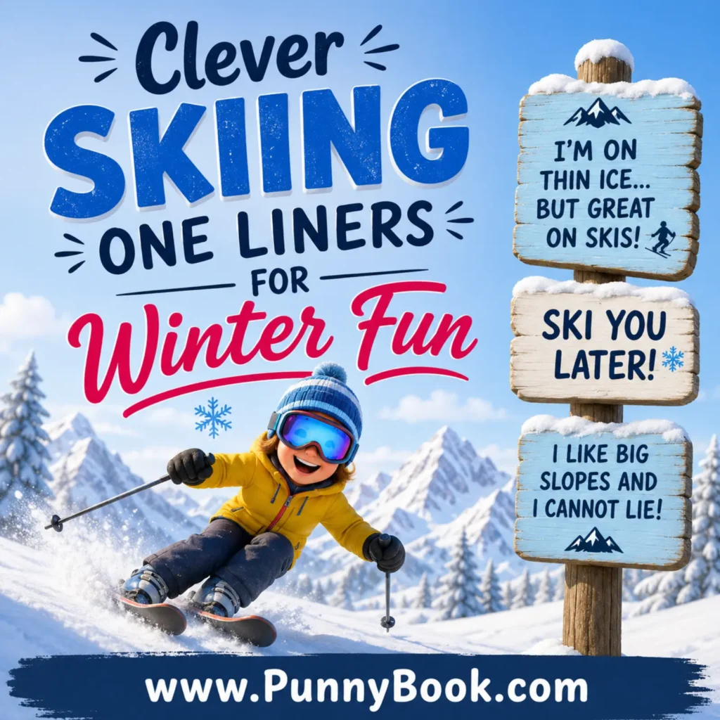 Clever Skiing One Liners For Winter Fun.