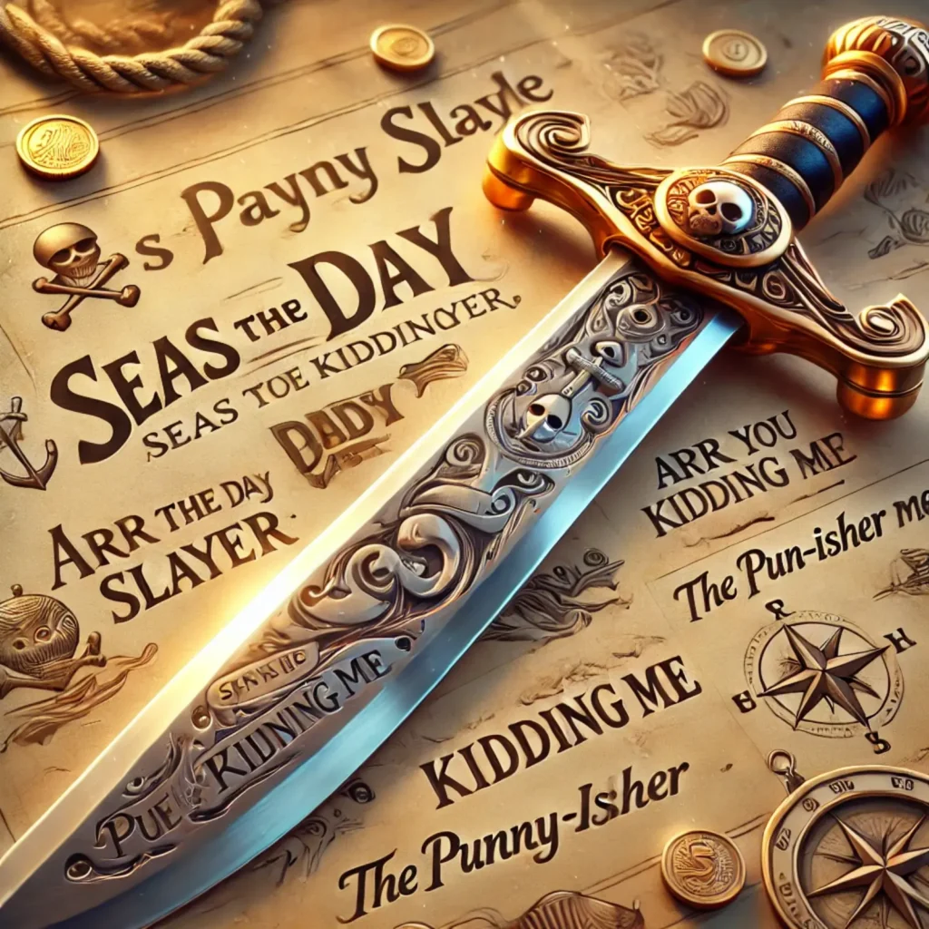 Pirate Cutlass Inspired Funny Sword Names for Adventure Themes