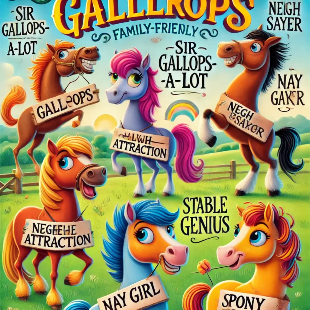 Hilarious horse names with a naughty twist